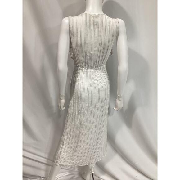 L*Space 'Down The Line'  White Deep V Neck Cover Up Size XS - Picture 3 of 4